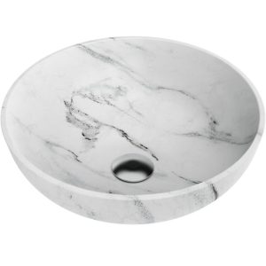 Раковина накладная Omoikiri Hitomi 41 Белый мрамор 4972078