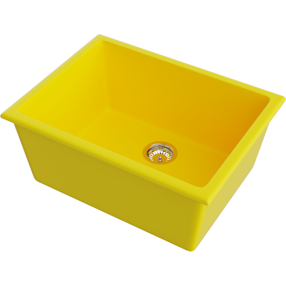 Мойка кухонная Omoikiri Okinoshima 61 Желтый матовый 4993134 — изображение 2