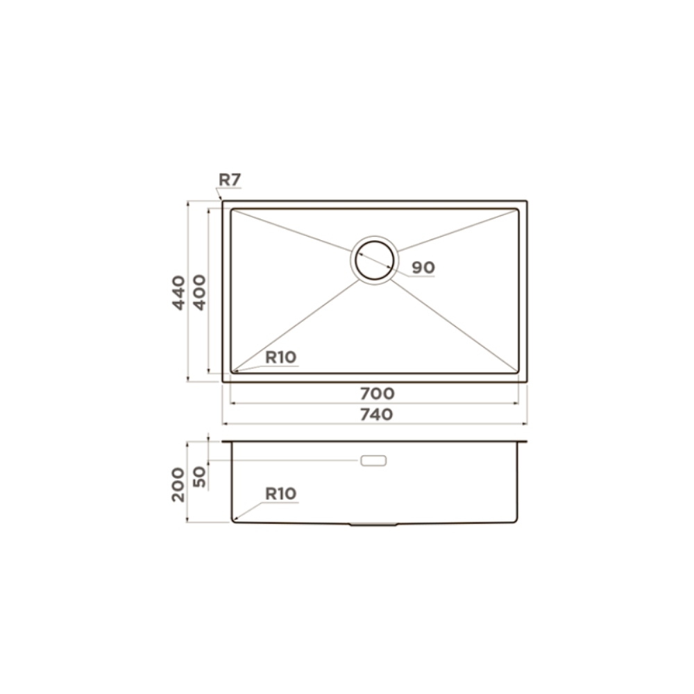 Мойка кухонная Omoikiri Taki 74 Хром 4993497 — изображение 4