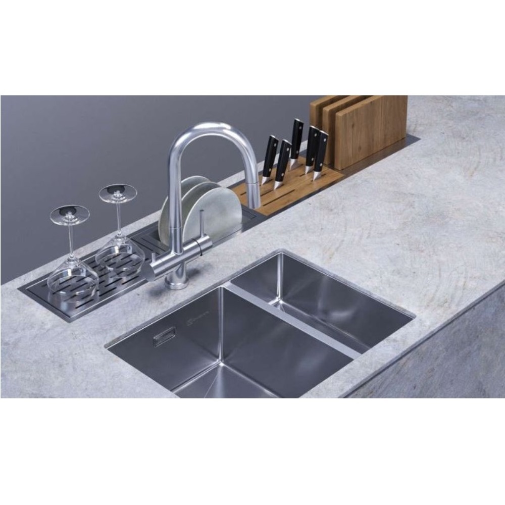 Мойка кухонная Omoikiri Taki левая 59 Хром 4993768 — изображение 2