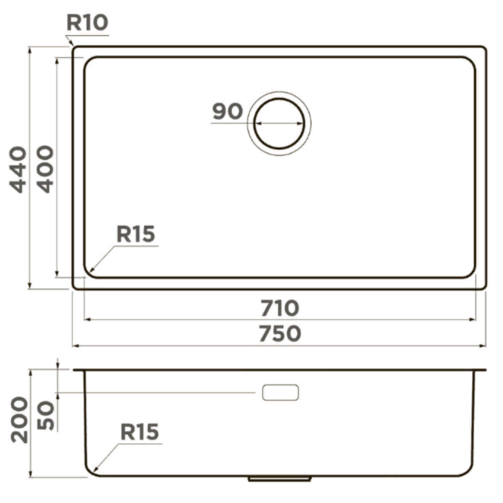 Мойка кухонная Omoikiri Tadzava Ultra 75 Хром 4997119 — изображение 4